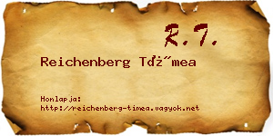 Reichenberg Tímea névjegykártya