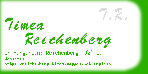 timea reichenberg business card